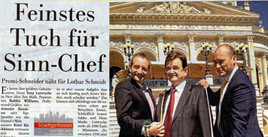 Feinstes Tuch für Sinn-Chef