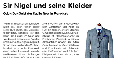 Sir Nigel und seine Kleider